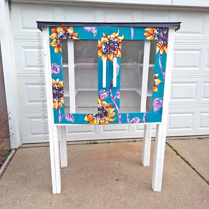 Little Free Library Painted with Sunflower Mural – ART OF ADRIENNE